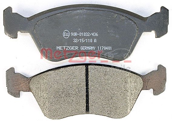 METZGER 1170401 Bremsbelagsatz, Scheibenbremse